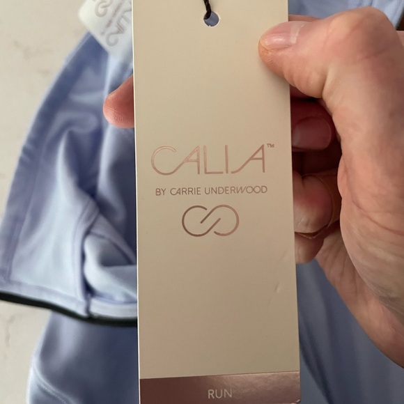 CALIA by Carrie Underwood Womens Run 1/4 Zip Activewear Top Sky Blue Medium NWT - Picture 10 of 11